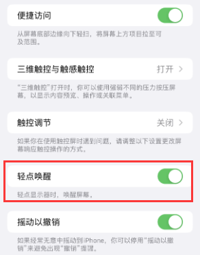 六安苹果授权维修站分享iPhone轻点无法唤醒怎么办 