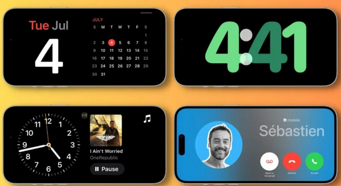六安苹果手机维修分享iOS17横屏充电待机显示有什么好处 