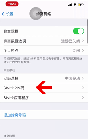 六安苹果14维修网分享如何给iPhone14的SIM卡设置密码 