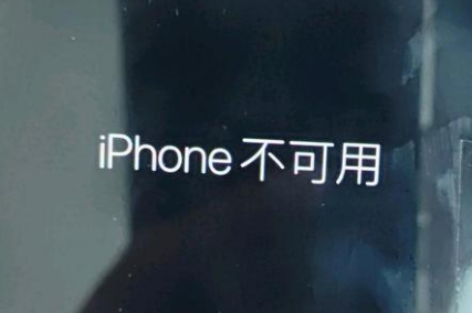 六安苹果服务网点分享锁屏界面显示“iPhone 不可用”如何解决 